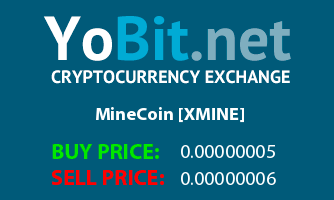 XMINE on YObit Exchange